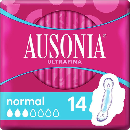 Ausonia Ultrafina Normal Compresas Con Alas , 14 unidades