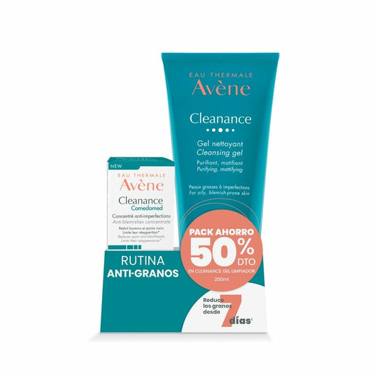 Avene Eau Thermale Cleanance Comedomed Concentrado Anti-Imperfecciones 30 Ml + Cleanance Gel Limpiador 200 Ml