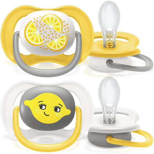 Avent 2 Chupetes Ultra Air Collection Fruit 6-18 Meses Neutro