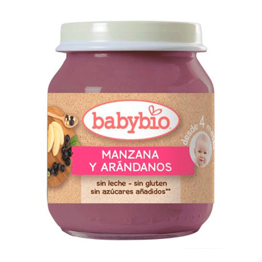 Babybio Manzana Arandanos, 130g