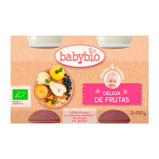 Babybio Delicia de Fruta, 130 gr