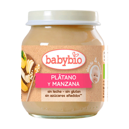 Babybio Manzana Plátano Coco - 130 gr