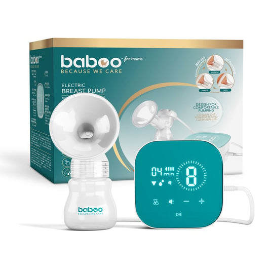 Baboo Sacaleches  Electrico Con Technología De Succión 3D Blanco/Turquesa