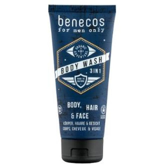 Benecos Body Wash 3En1 For Men 200Ml. Vegano 