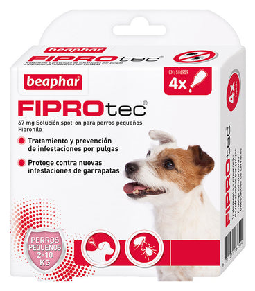 Beaphar Fiprotec Spot On Perro Peq. 2-10Kg 4 Pip x 0,67 ml