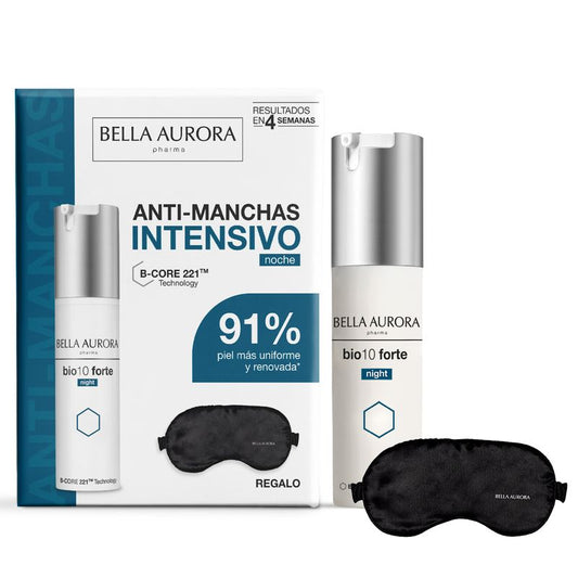 Bella Aurora Anti-Manchas Pack Bio10 Forte Night + Antifaz De Regalo, 30 ml