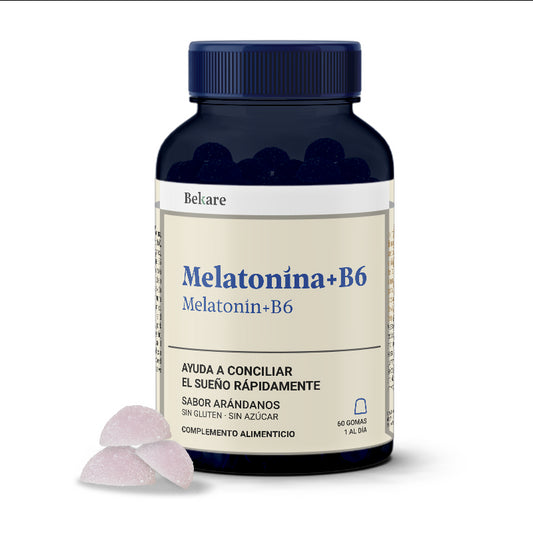 Bekare Melatonina + B6, 60 Gominolas para dormir