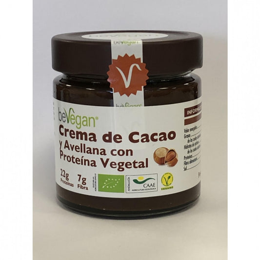 Bevegan Crema Cacao-Avellana Proteina Vegetal 200Gr. Bio Sg Vegan 