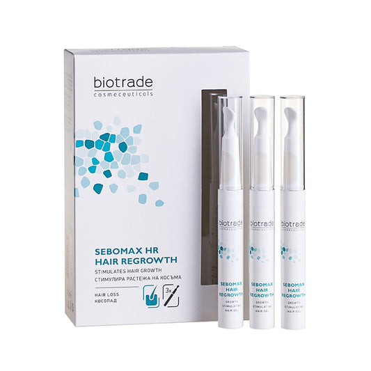 Biotrade Sebomax Suero Para Estimular el Crecimiento Del Cabello 3 x 8.5 ml