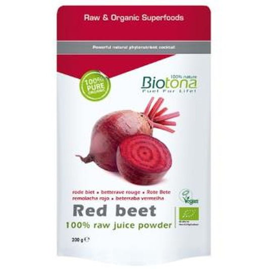 Biotona Red Beet Raw Remolacha Roja 200Gr. Bio