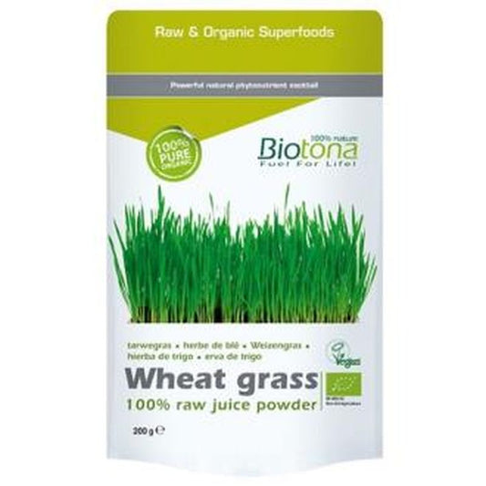 Biotona Wheat Grass Raw Jugo De Trigo 200Gr. Bio