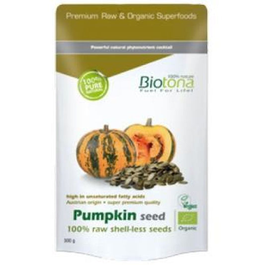 Biotona Pumpkin Seed Raw Semillas De Calabaza 300Gr. Bio