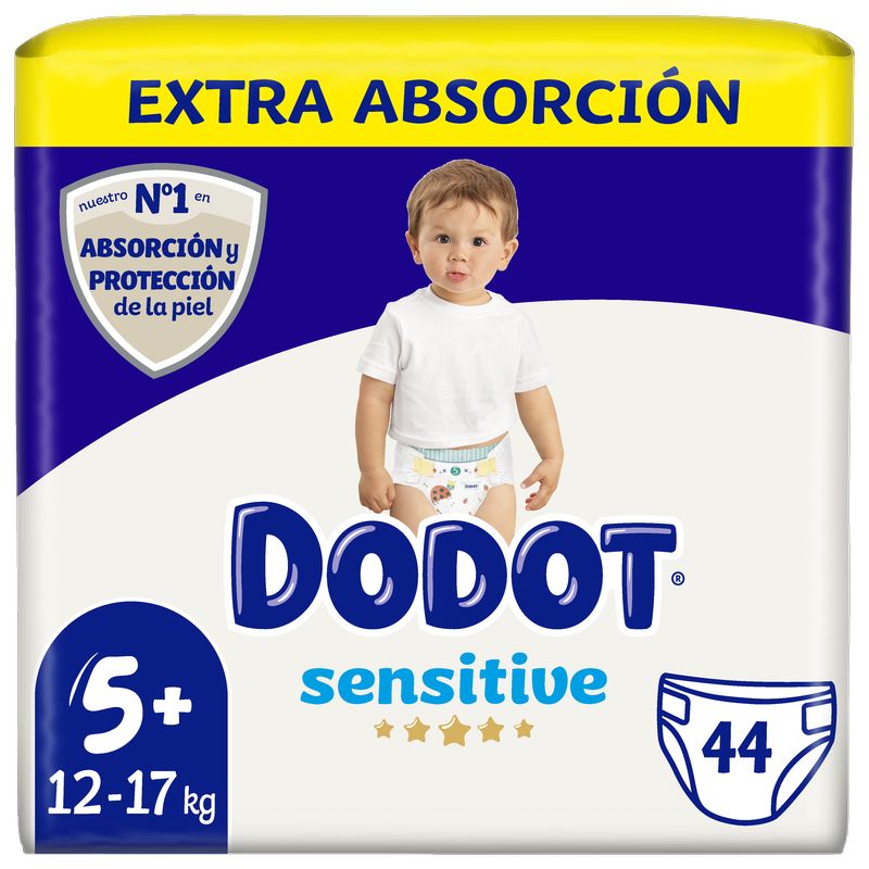 Dodot Sensitive Extra-Jumbo Pack Talla 5 , 44 unidades