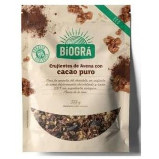 Biogra Crujientes De Avena C/Cacao Puro 325Gr Bio Vegan** 