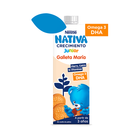 Nestlé Nativa Crecimiento Galleta 3 Años, 1L
