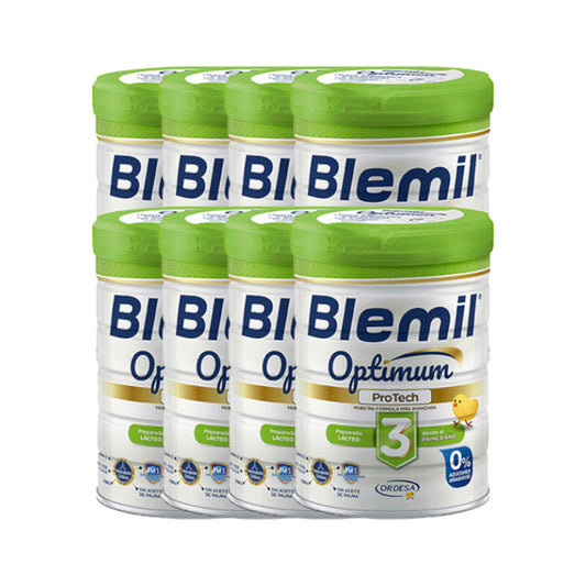 Pack Blemil Plus 3 Optimum 0% Azúcar Añadido, 8x800 gr