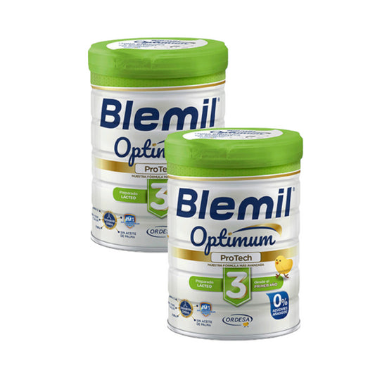 Blemil Plus 3 Optimum 0% Azúcar Añadido, Duplo 2x800 gr