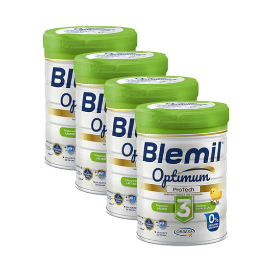 Pack Blemil Plus 3 Optimum 0% Azúcar Añadido, 4x800 gr