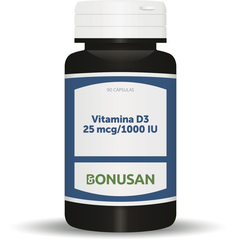 Bonusan Vitamina D3, 90 Cápsulas De 25 Mcg   