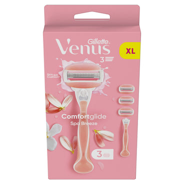 Gillette Venus Comfortglide Spa Breeze, Maquinilla De Mujer , 1 mango + 3 recambios
