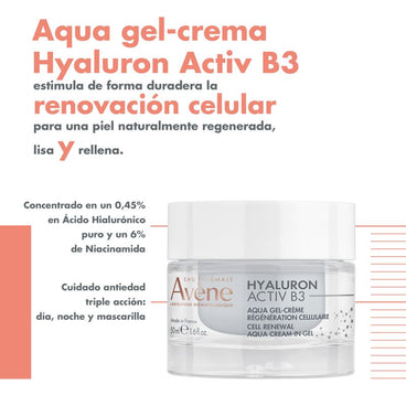 Avene Aqua Gel Hyaluron Activ B3  , 50 ml