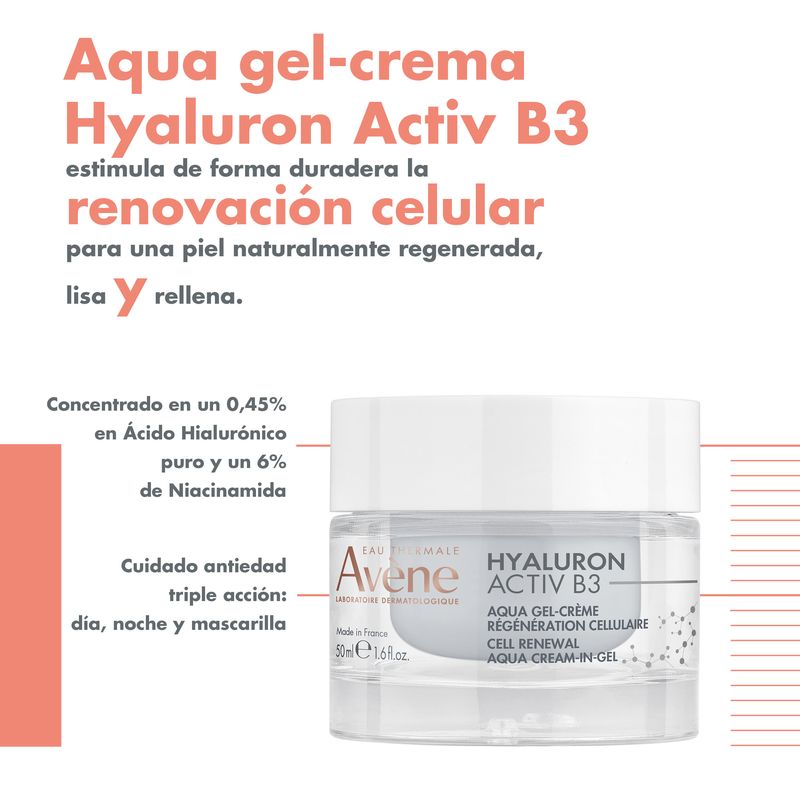 Avene Aqua Gel Hyaluron Activ B3  , 50 ml