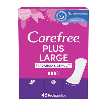 Carefree Plus Large Fragancia Ligera 48Uds