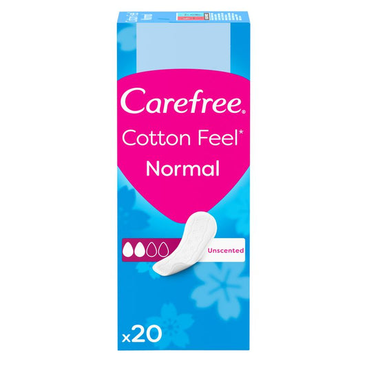 Carefree Cotton Feel Normal Sin Fragancia 20Uds