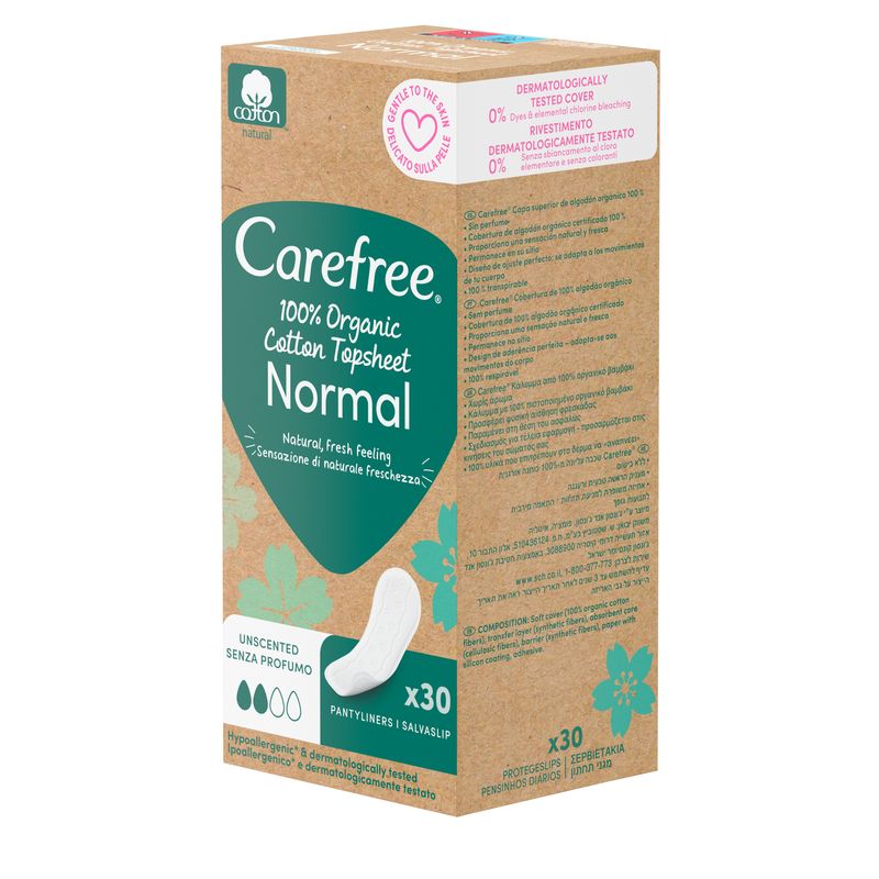 Carefree Plus Organic Cotton 30Uds