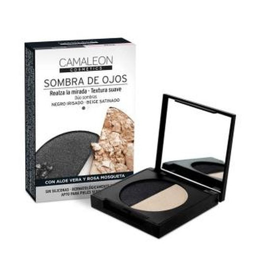 Camaleon Cosmetics Camaleon Sombra De Ojos Duo Negro-Beige 