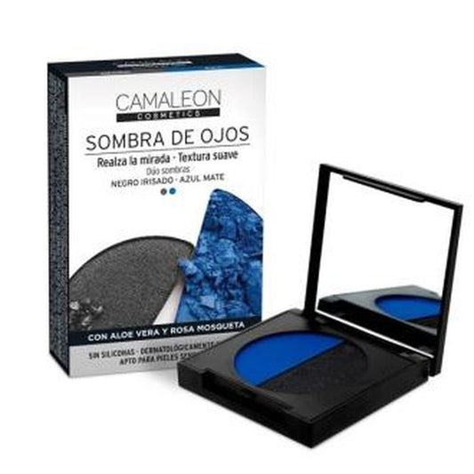 Camaleon Cosmetics Camaleon Sombra De Ojos Duo Negro-Azul 