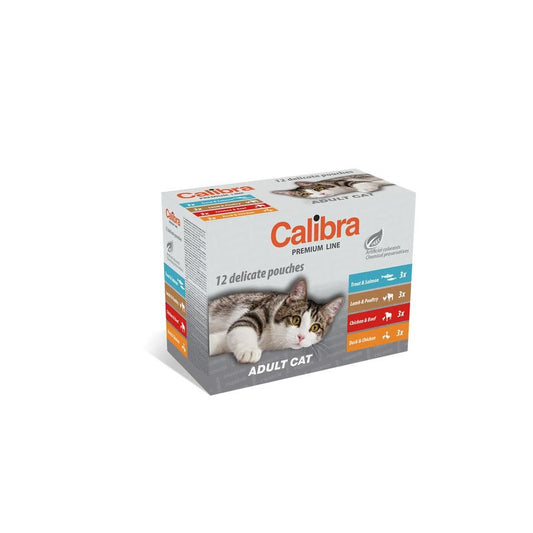 Calibra Gatos Adulto Pouch Multipak Caja 12X100G