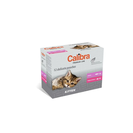 Calibra Gatos Kitten Pouch Multipack Caja 12X100Gr