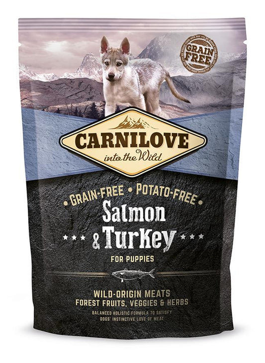 Carnilove Canine Puppy Salmon Pavo 1,5Kg pienso para perros
