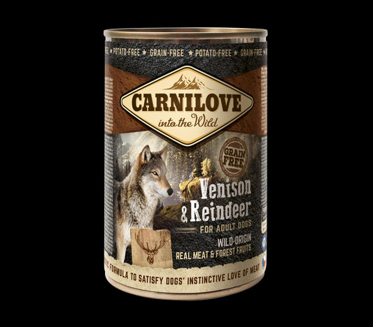 Carnilove Canine Adult Venado Reno Caja 6X400Gr comida húmeda para perros