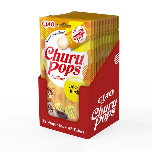 Churu Cat Pops Receta De Pollo Display 12X60Gr