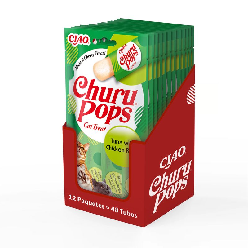 Churu Cat Pops Receta De Atún Con Pollo Display 12X60Gr