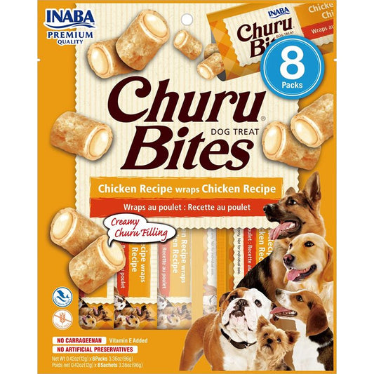 Churu Dog Bites Receta De Pollo Display 8X96Gr
