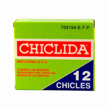 Chiclada 25 Mg, 12 Chicles Medicamentosos