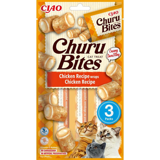 Churu Gato Bites Receta De Pollo 3X10Gr