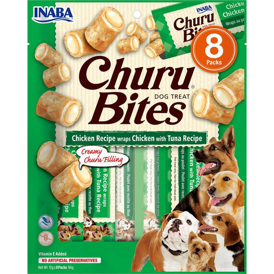 Churu Dog Bites Receta De Pollo Con Atún 8X12Gr 