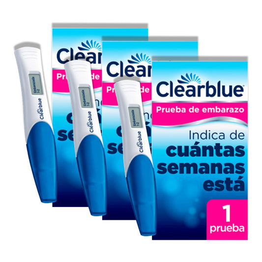 Pack 3 Clearblue Digital Test Embarazo, 3 Pruebas