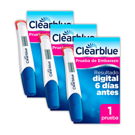 Pack 3 Clearblue Ultratemprana Digital Test De Embarazo, 3 pruebas