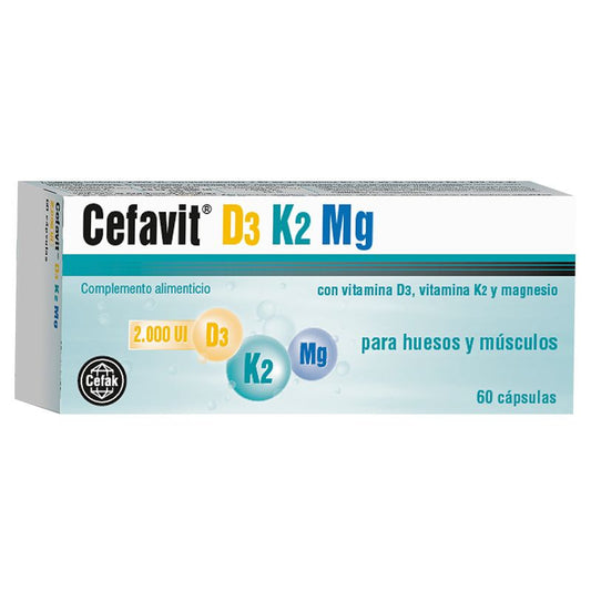 Cobas Cefavit D3 K2 Mg , 60 cápsulas   