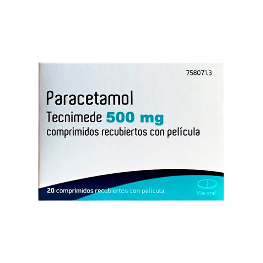 Tecnimede Paracetamol 500 mg, 20 Comprimidos