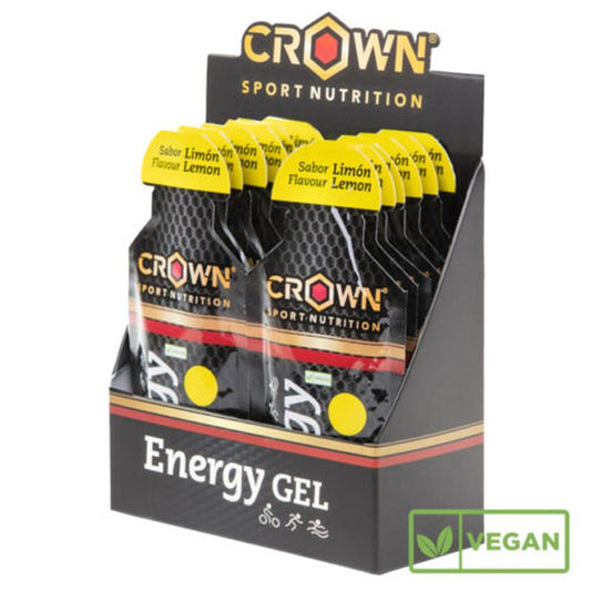 Crown Sport Nutrition Energy Gel Limón , 12 x 40 gr