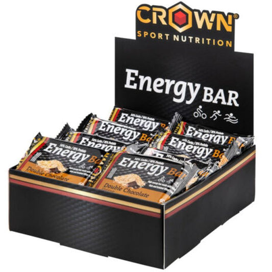 Crown Sport Nutrition Energy Bar Doble Chocolate , 12 x 60  gr