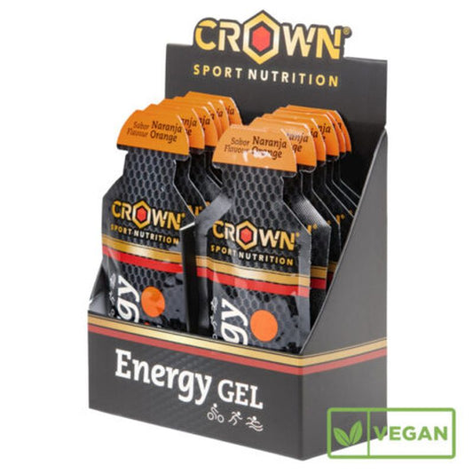 Crown Sport Nutrition Energy Gel Naranja , 12 x 40 gr