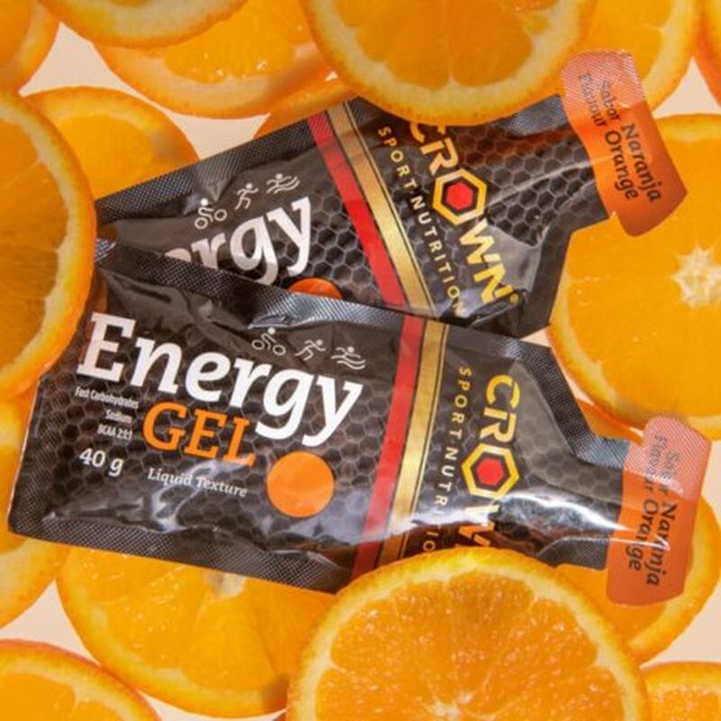 Crown Sport Nutrition Energy Gel Naranja , 12 x 40 gr