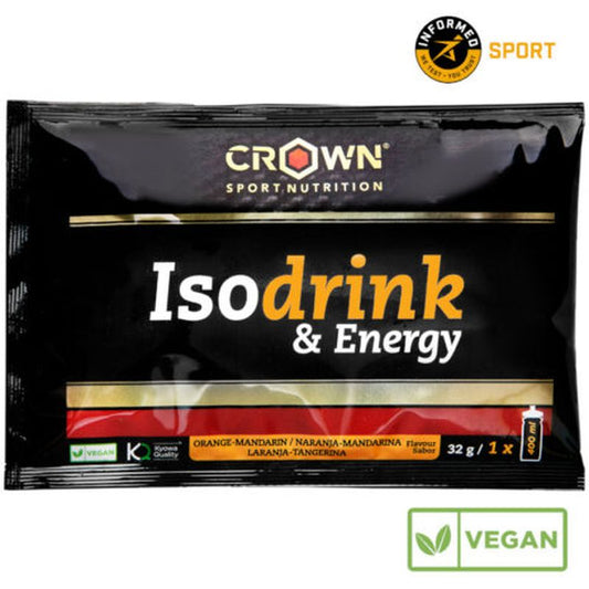 Crown Sport Nutrition Isodrink & Energy Naranja Monodosis , 32 gr